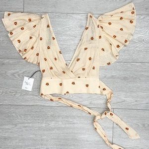 Little flower print Crop Top